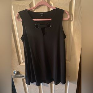 New w/o tags black Alfani tank with cute detail in front, medium